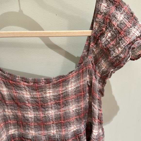 Anthropologie Maeve plaid dress with cream lining EUC - Picture 2 of 6